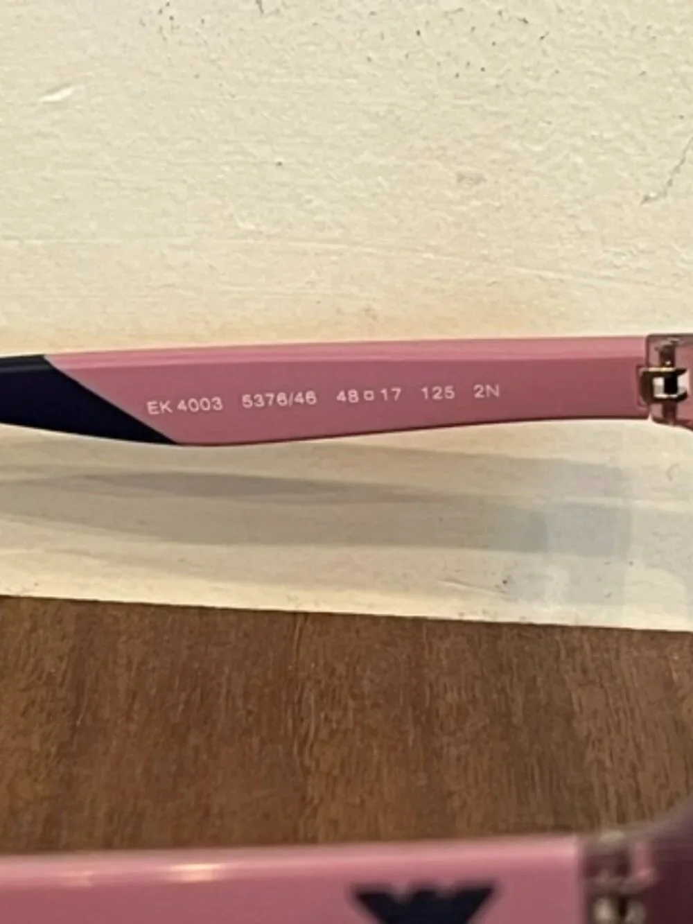 Emporio Armani EK4003 Pink/Purple Sunglasses, 5376/46, 48-17-125 2N